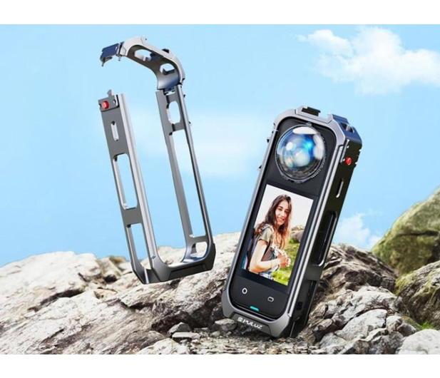 Puluz Metalowa obudowa z osłoną obiektywu do Insta360 X5 - 1508872 - zdjęcie 2